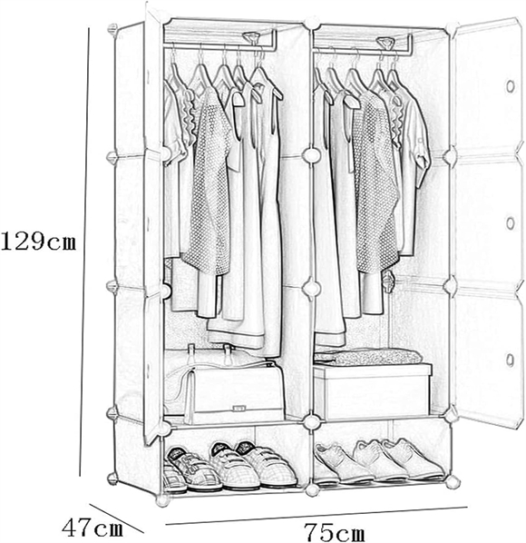 Shoe rack with cover
